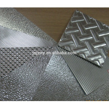 1060 H14 H24 hoja de aluminio en relieve semi-rígida de varios patrones